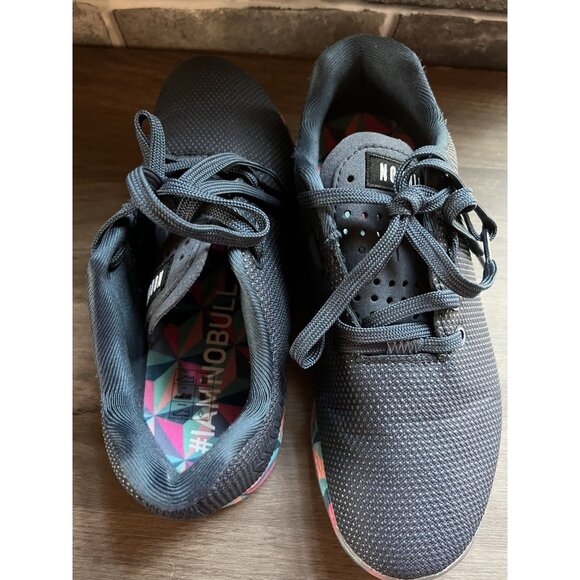 Nobull Outwork Shoes Gym Workout Gum Bottom Lace Up Navy Blue Mens 7.5 Womens 9 - Picture 13 of 14